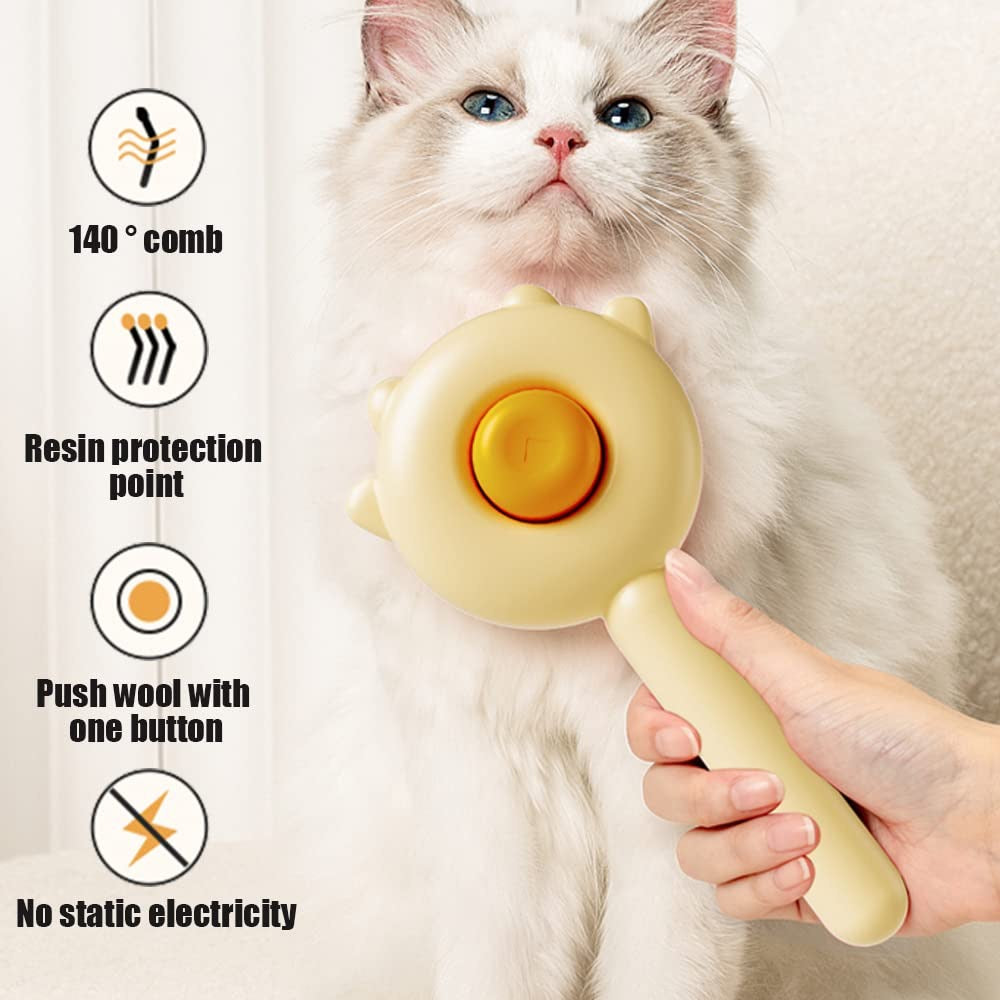 Spazzola autopulente per cani e gatti